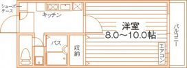 YNG西坂Ⅳの間取り画像