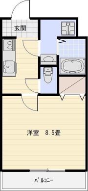 ローリエ初生の間取り画像