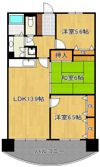 コーポランド浅生 1102号の間取り画像