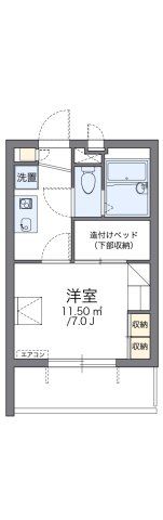 レオパレス南花園J1の間取り画像