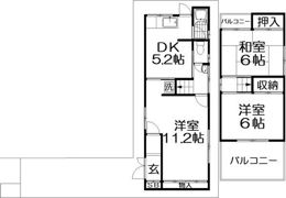 南楠葉2丁目貸家の間取り画像