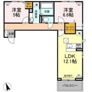 ロイヤルサンAの間取り画像