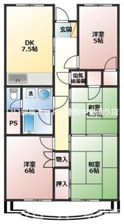 蓬莱マンションの間取り画像