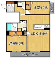 シャーメゾン西鳴水の間取り画像