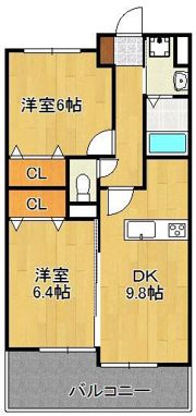 サンシャイン長崎街道黒崎の間取り画像