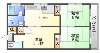 宮城荘の間取り画像