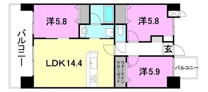 永田祝谷ビルの間取り画像