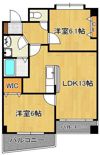 アビタシオン蒲生の間取り画像