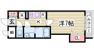 シーガ兵庫の間取り画像