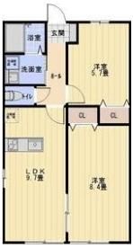 カレン中砂Ⅰの間取り画像