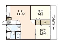 フレシール若草の間取り画像