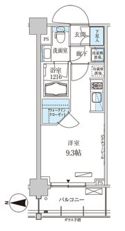 パークアクシス菊川ステーションゲートの間取り画像