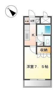 Melody Courtの間取り画像