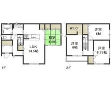 津島戸建貸家の間取り画像