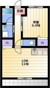 サンビュー新居Bの間取り画像