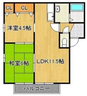 ピースガーデンワカゾノの間取り画像
