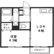 エクセル南太田の間取り画像