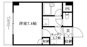 ヴィラ・アンソレイエ南江戸の間取り画像