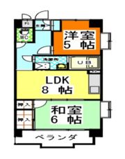赤田ハイツの間取り画像