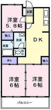 ベルフォンテーヌの間取り画像