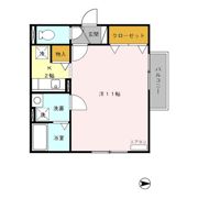 リビングタウン二の宮 Aの間取り画像