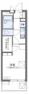 レオパレスラピスの間取り画像
