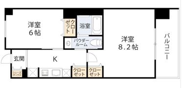 エステムプラザ梅田・中崎町Ⅲツインマークスサウスレジデンスの間取り画像