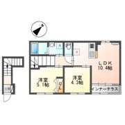 シャンパーニュ北越谷の間取り画像