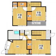 霞美装中村南戸建の間取り画像