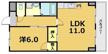 ロイヤルハイツ秀の間取り画像
