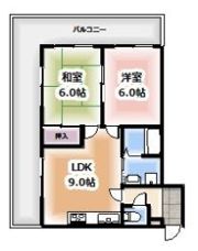 エステート野崎の間取り画像