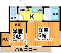 高橋ハイツの間取り画像
