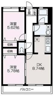 フォンターナの間取り画像