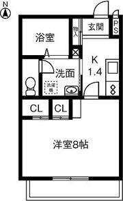 リエス千代田橋の間取り画像