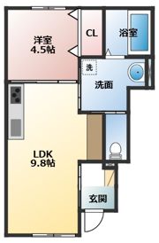Rutile森田 A棟の間取り画像