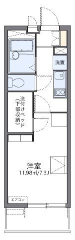 レオパレスグランデール北町の間取り画像