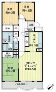 テレパレス日限山の間取り画像