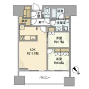 麻布台ヒルズレジデンスBの間取り画像