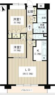 ラヴィーン等々力の間取り画像