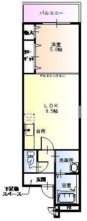 ラフィーネ オカモトの間取り画像
