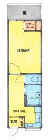 川﨑ハイツの間取り画像