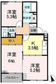 サンハイツ今枝の間取り画像