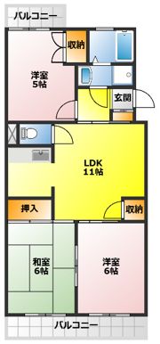 ゴールドクレストの間取り画像