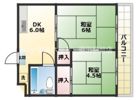 コーポフジの間取り画像