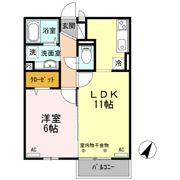 プランドール国立の間取り画像