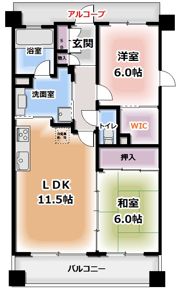 エスリード門真元町の間取り画像