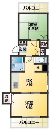 エポック玉木の間取り画像