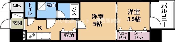 クレアドーレ南草津の間取り画像