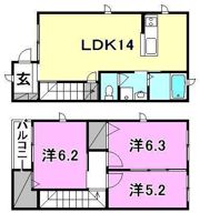 ラフレシア針田A棟の間取り画像