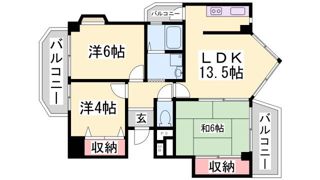 ル・パレ須磨の間取り画像